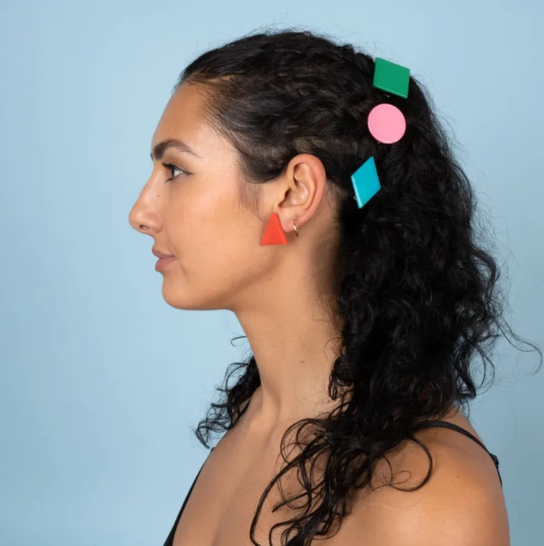 Round hair clip
