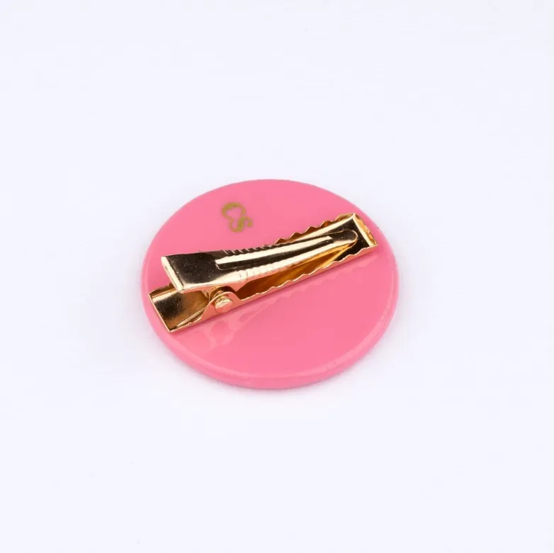 Round hair clip