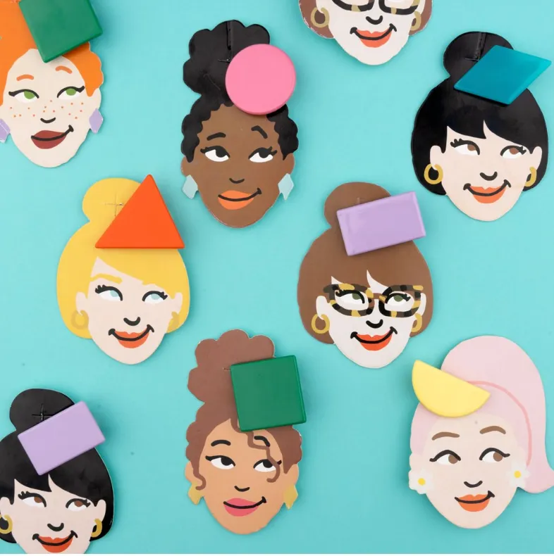 Round hair clip