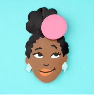Round hair clip