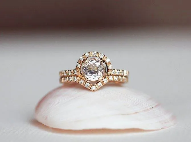 Sabrina Morganite Ring