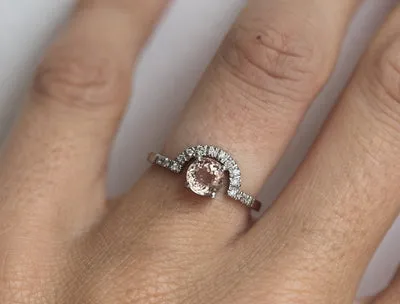 Sabrina Morganite Ring
