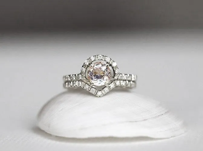Sabrina Morganite Ring