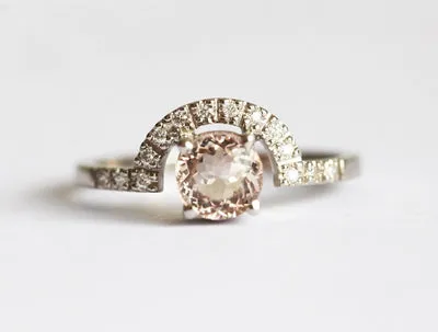 Sabrina Morganite Ring