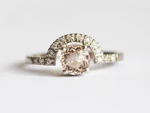Sabrina Morganite Ring