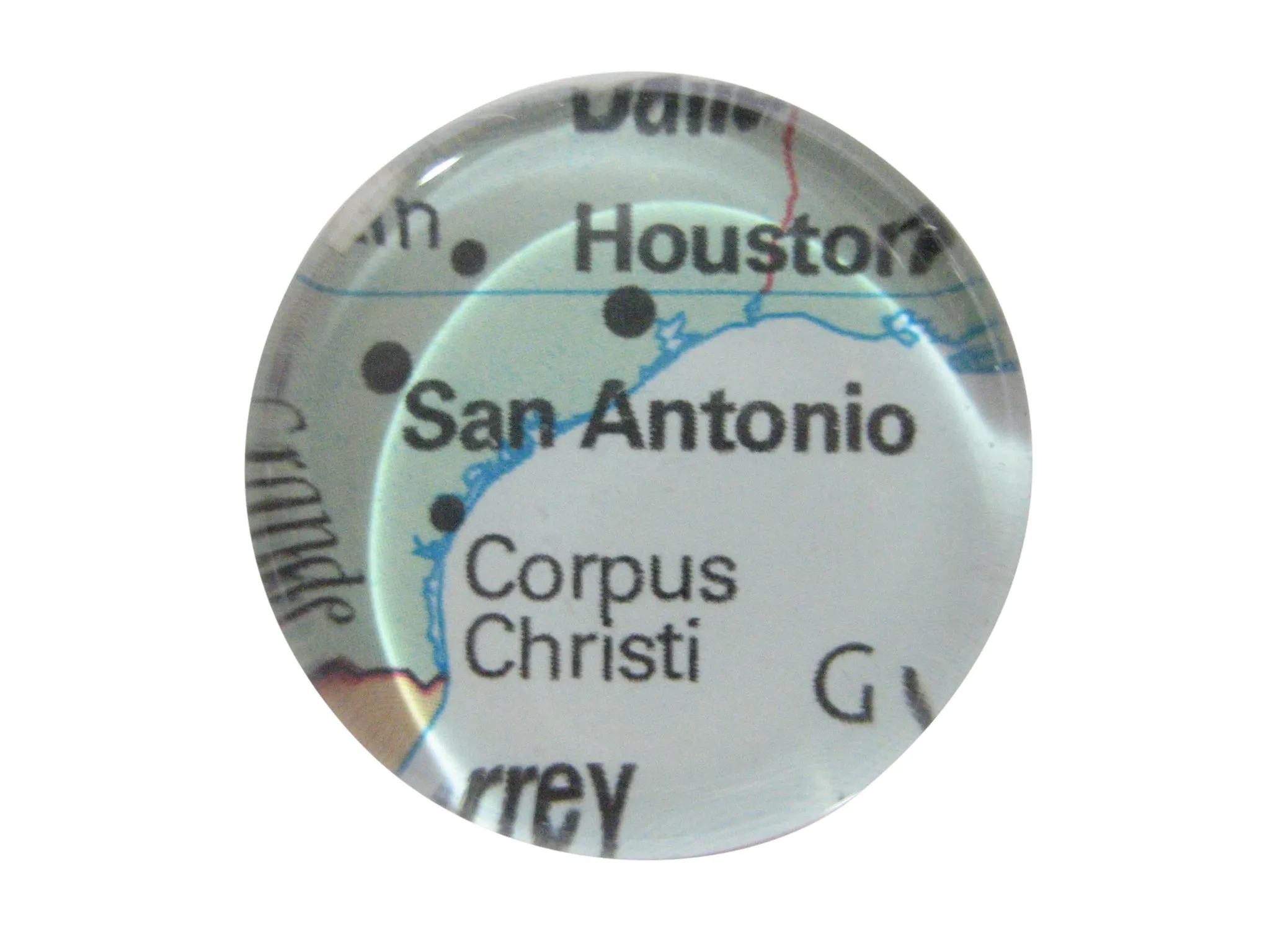 San Antonio Texas Map Pendant Magnet