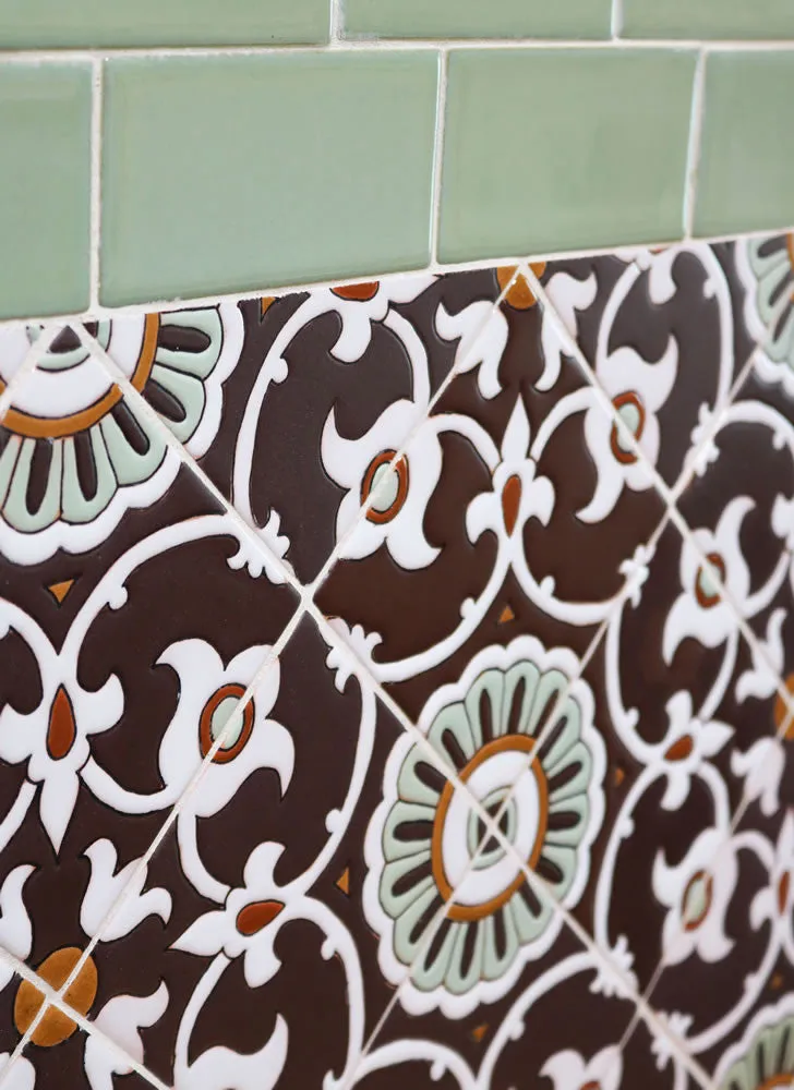 Santa Barbara Ceramic Decorative Tile: Avidan