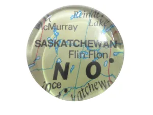 Saskatchewan Canada Map Pendant Magnet
