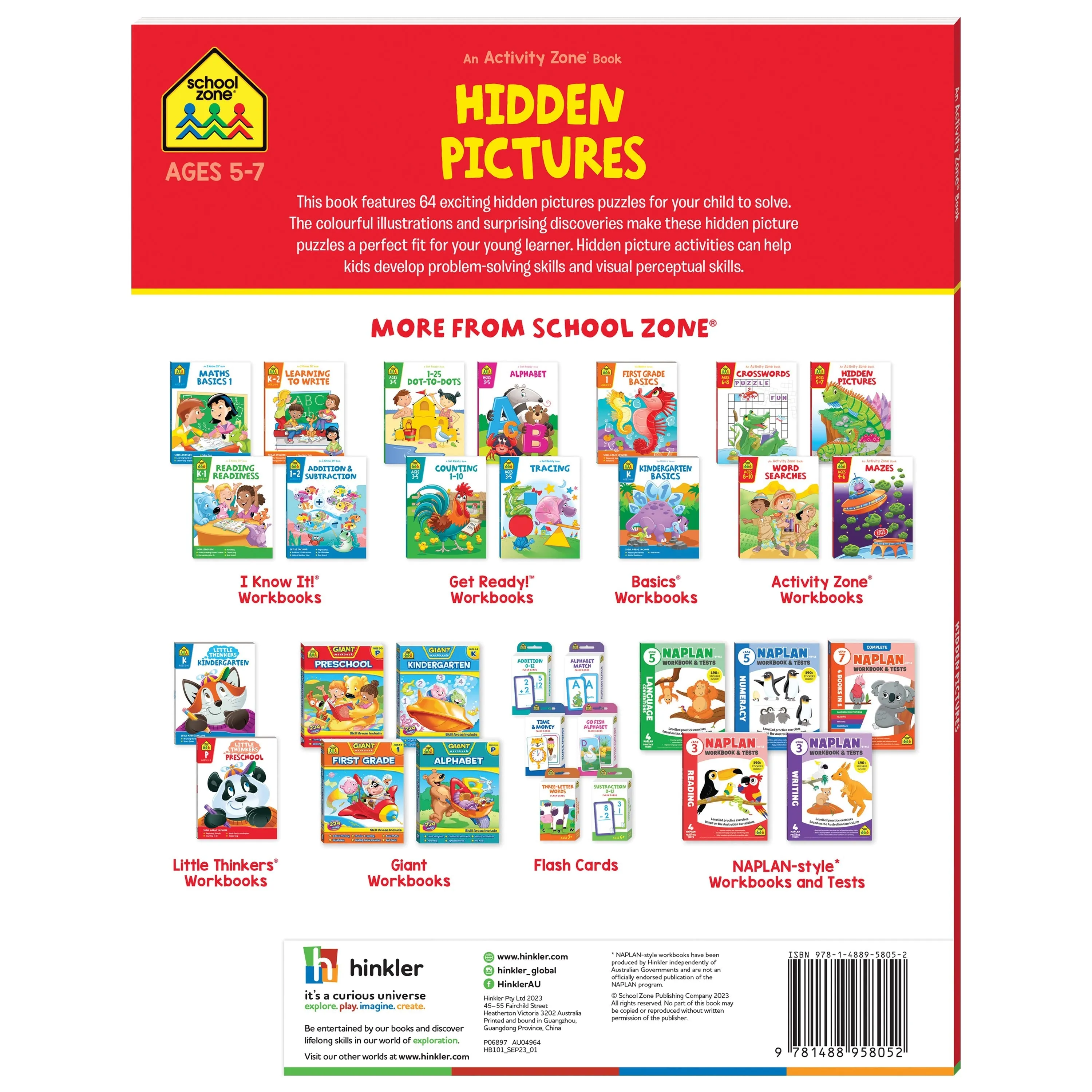 School Zone Activity Zone Hidden Pictures