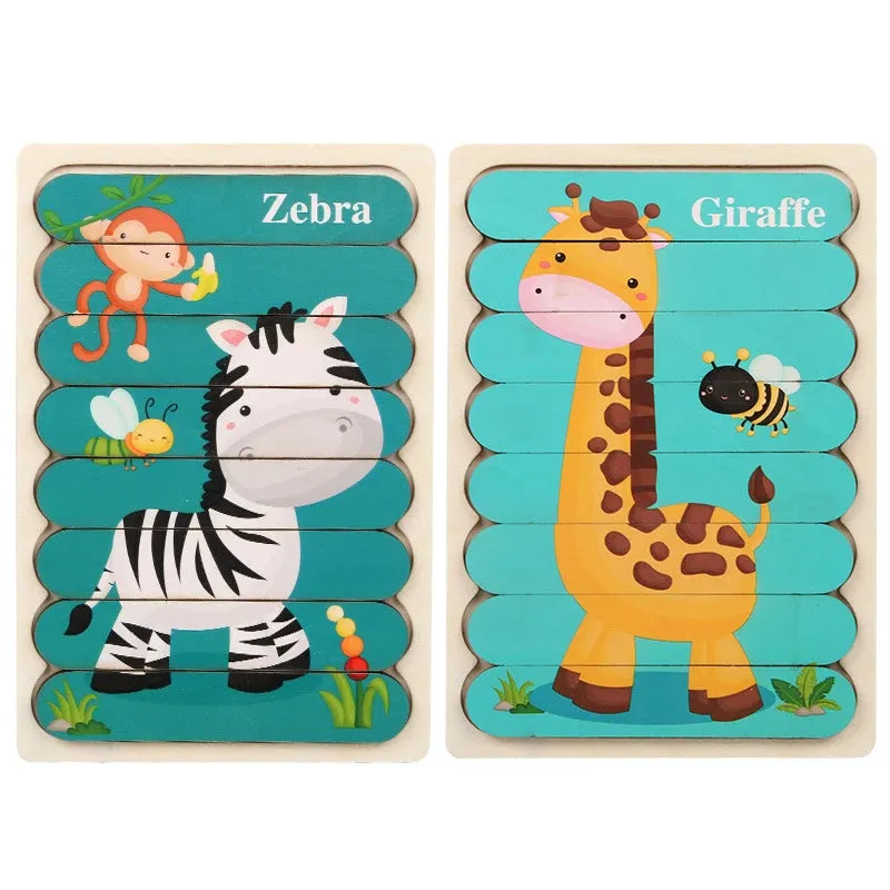 Set 2 Montessori Alphabet Puzzle Board, Laser Cut for Educational Wooden Toy, Wooden Animals Puzzle Laser Cut, Wooden Alphabet Set, Wood math game, Shape sorter toy, Toddler gift, Kids Christmas gift C163