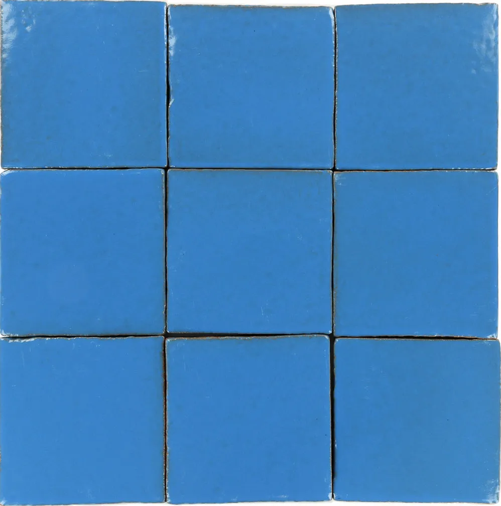 Siena Ceramic Solid Tile: Azure Gloss