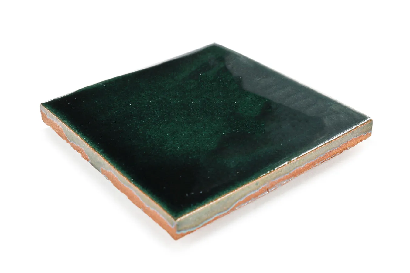 Siena Ceramic Solid Tile: Deep Emerald Gloss