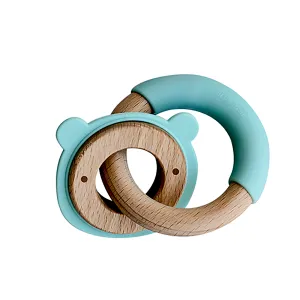 Silicone & Wood Teether