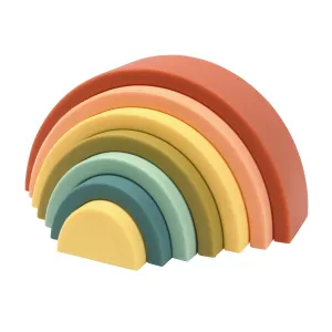 Silicone Rainbow Stacker Cherry