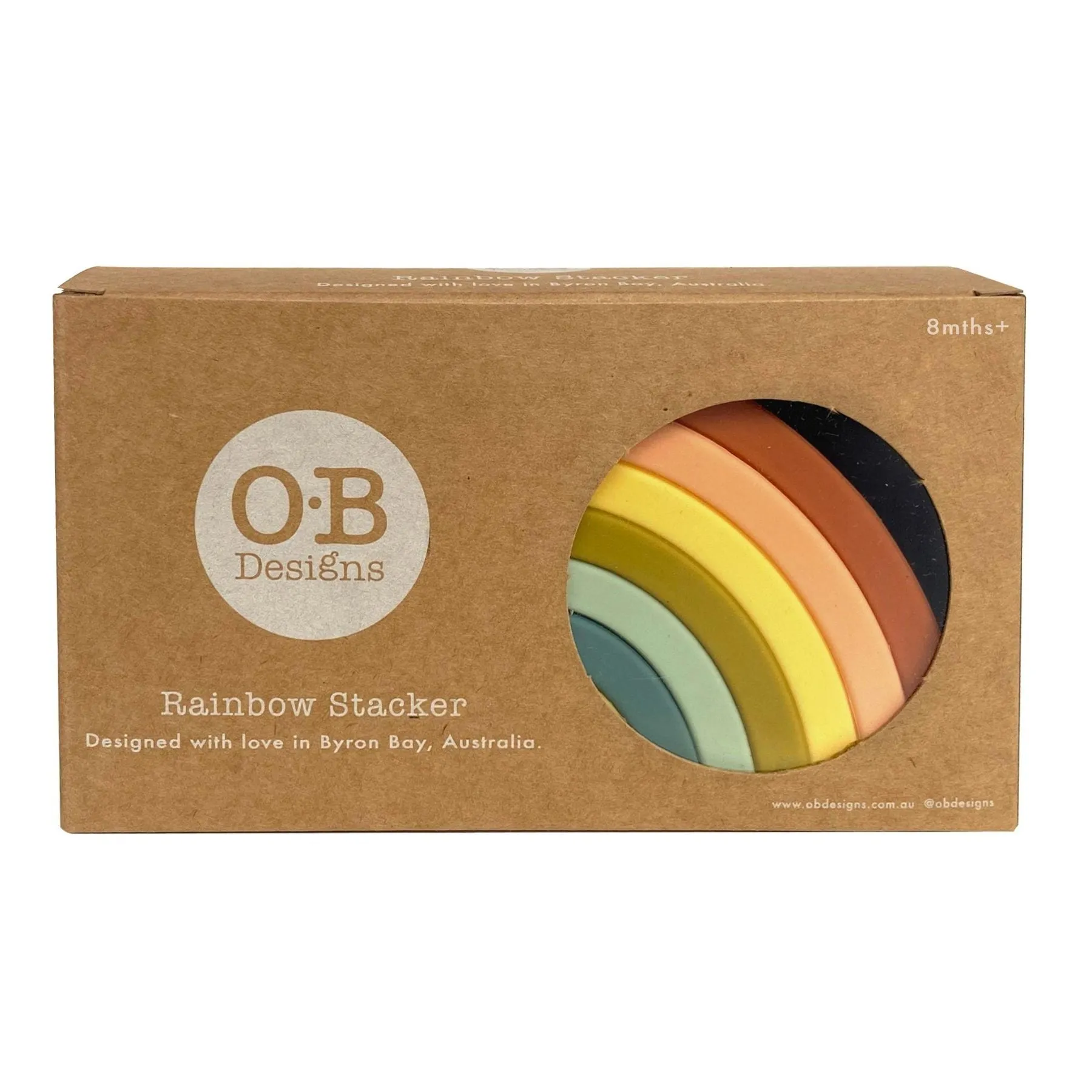 Silicone Rainbow Stacker Cherry