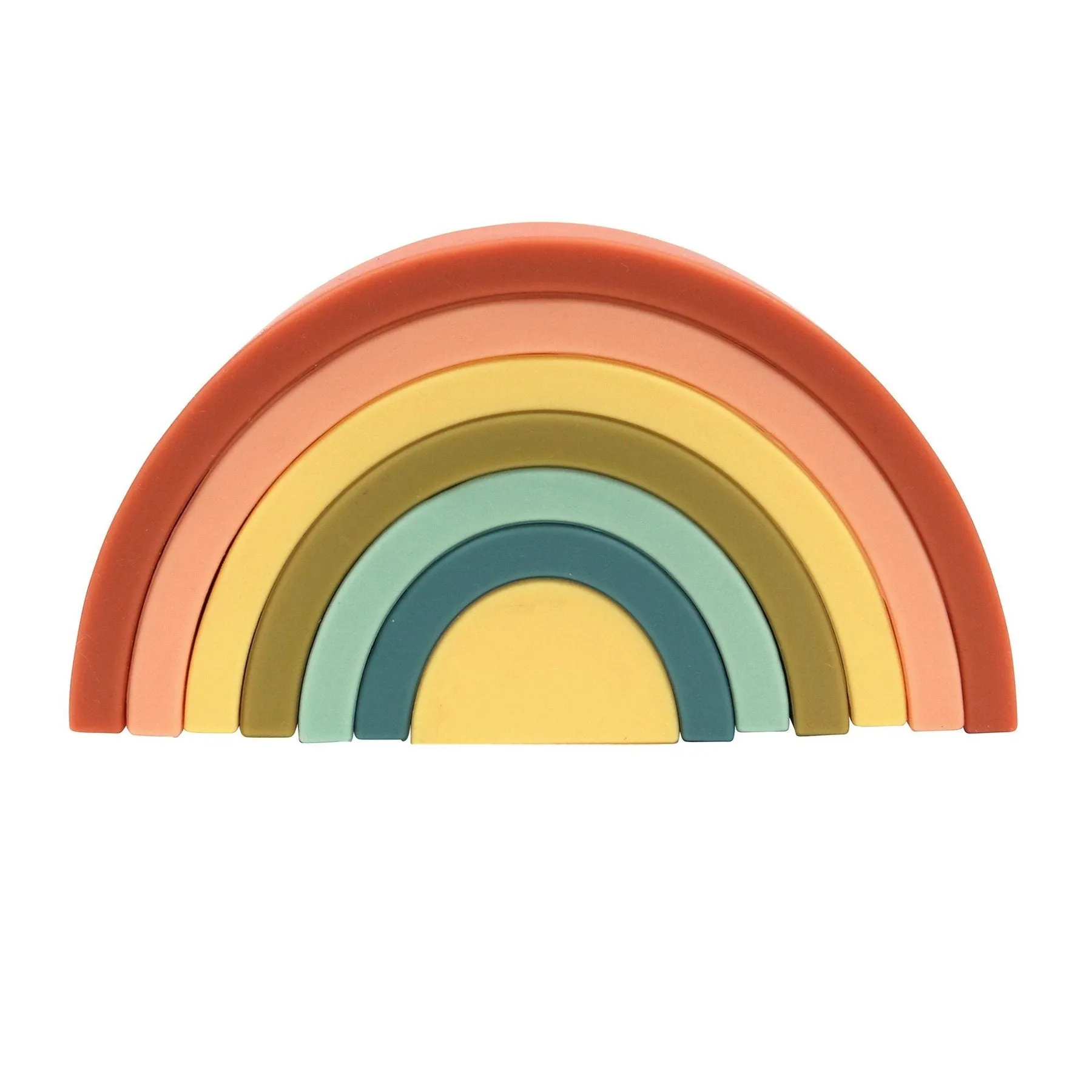 Silicone Rainbow Stacker Cherry