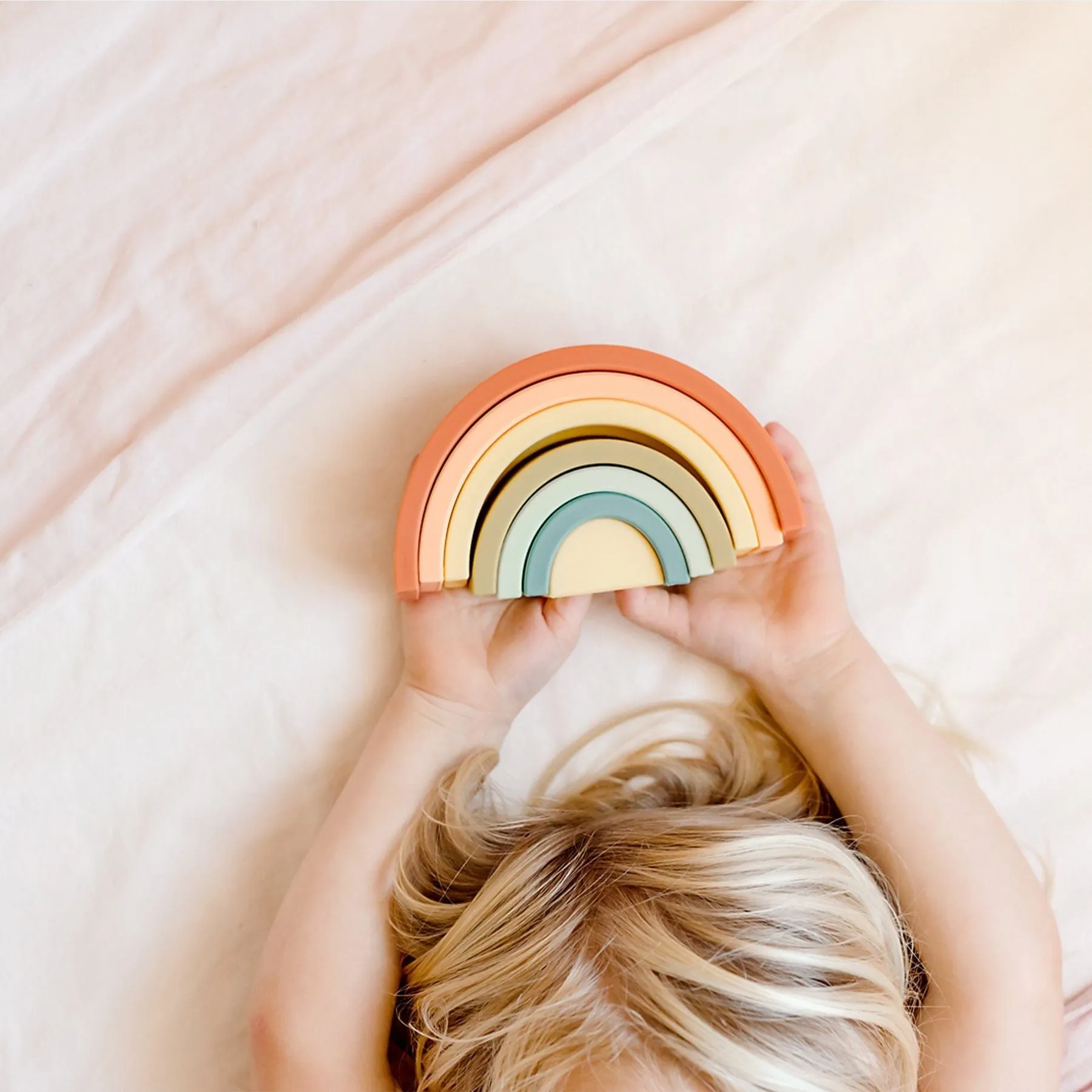 Silicone Rainbow Stacker Cherry
