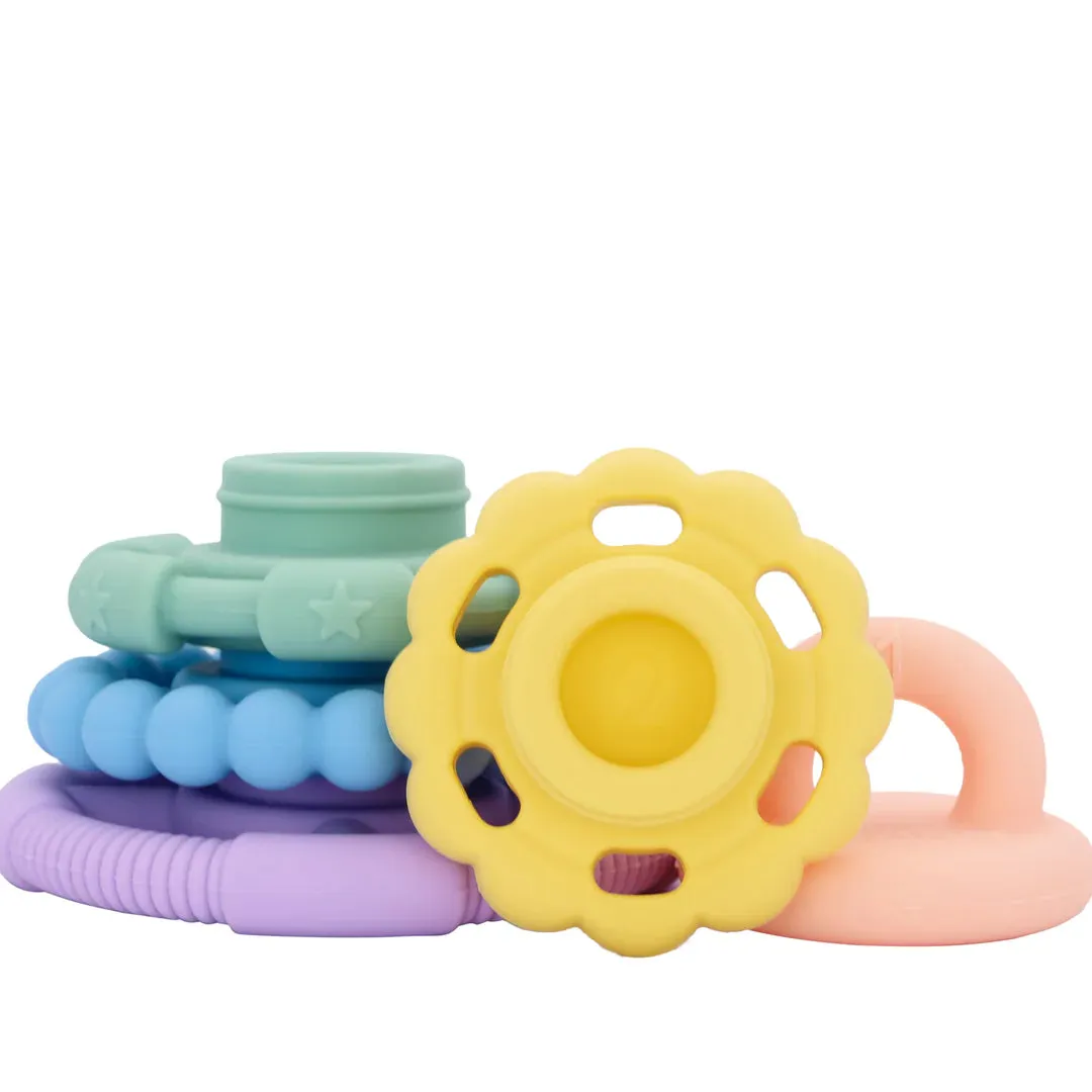 Silicone Stacker & Teether Toy - 0  (9 styles)