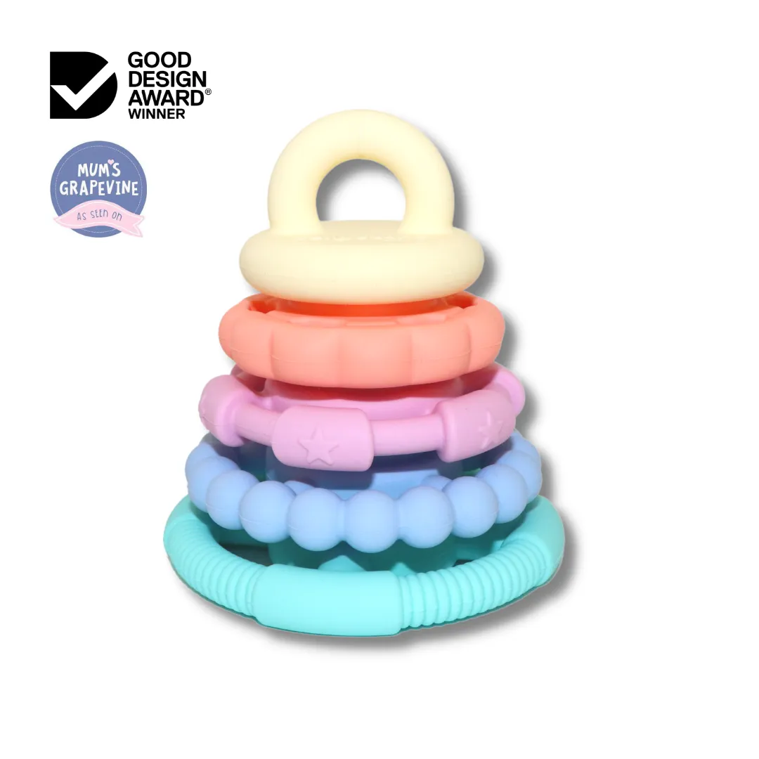 Silicone Stacker & Teether Toy - 0  (9 styles)