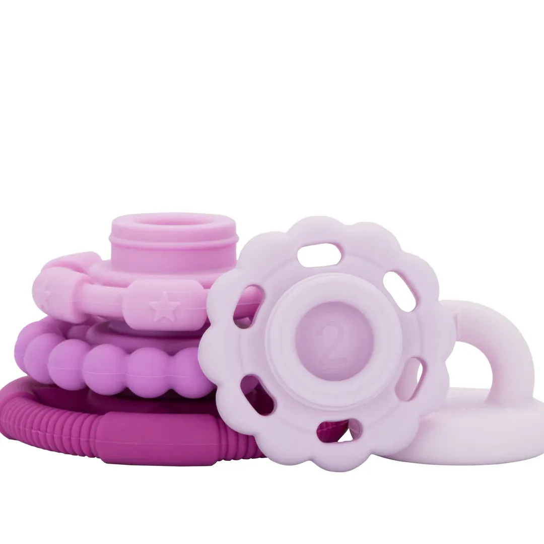 Silicone Stacker & Teether Toy - 0  (9 styles)