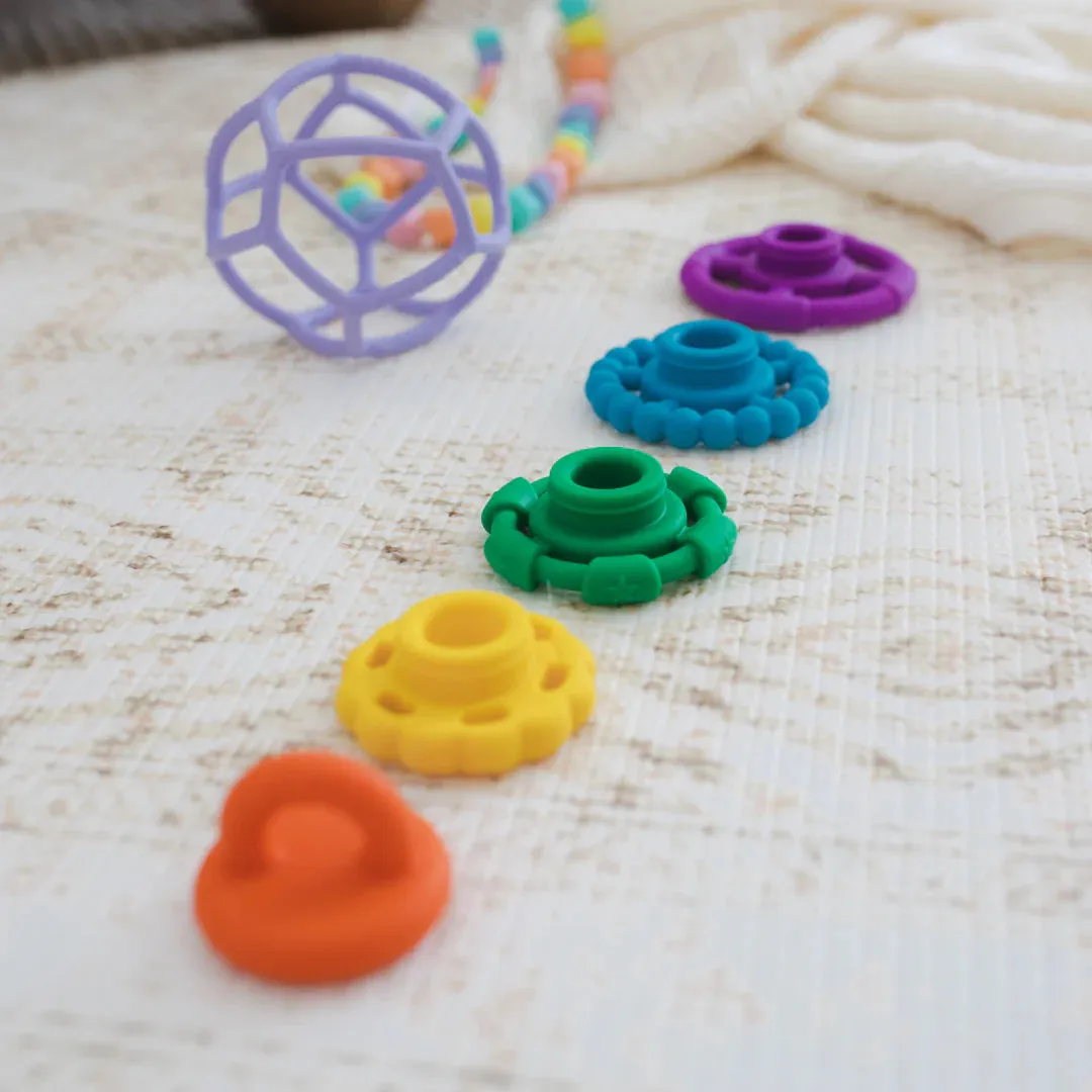 Silicone Stacker & Teether Toy - 0  (9 styles)