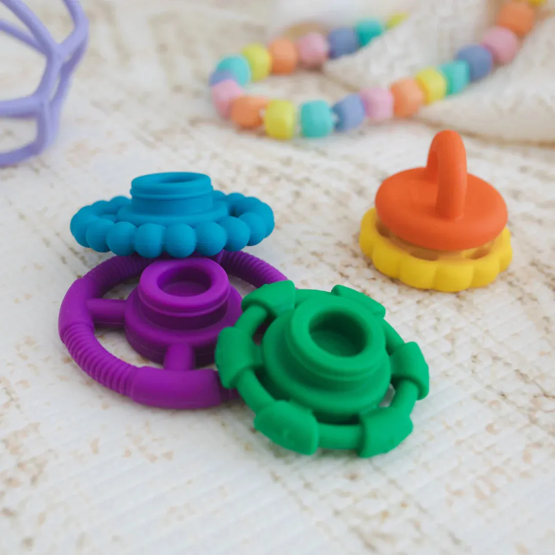 Silicone Stacker & Teether Toy - 0  (9 styles)