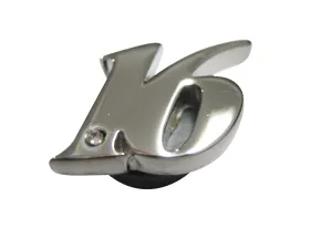 Silver Toned 16 Years Pendant Magnet