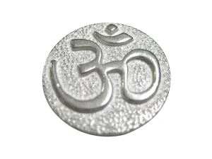 Silver Toned Spiritual Ohm Mystic Symbol Magnet
