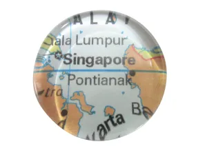 Singapore Map Pendant Magnet