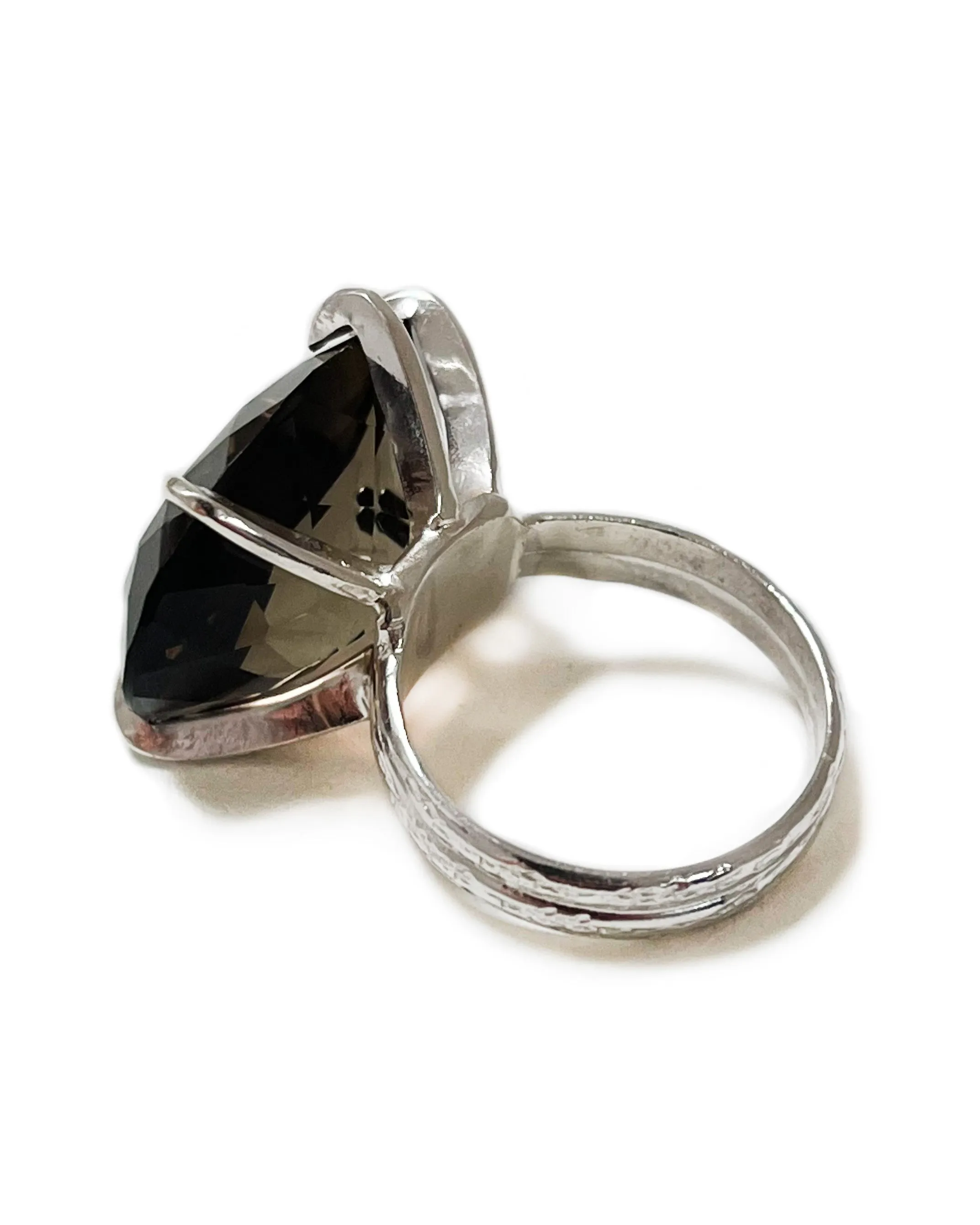 Smoky Quartz Oval Ring