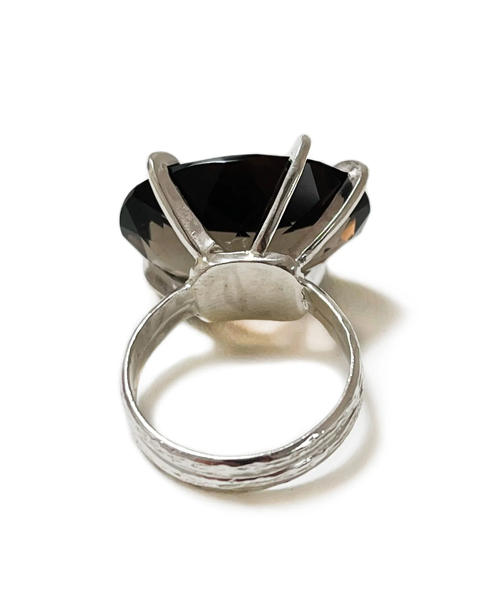 Smoky Quartz Oval Ring