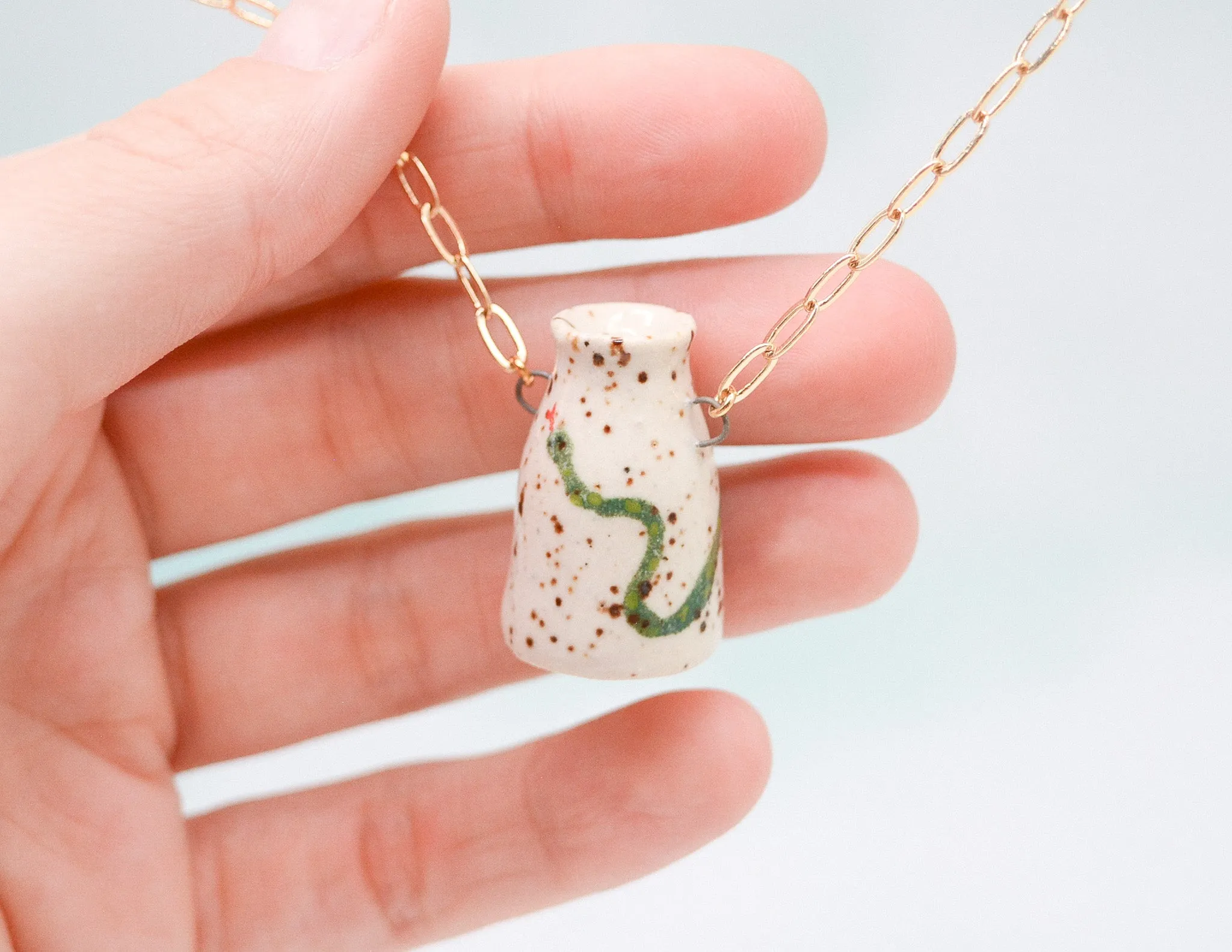 Snake Pot Necklace