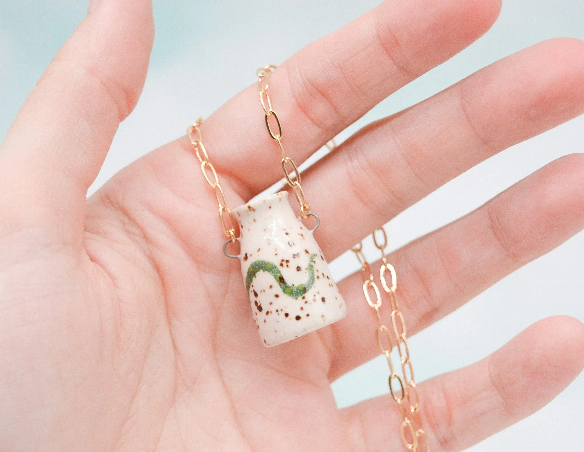 Snake Pot Necklace