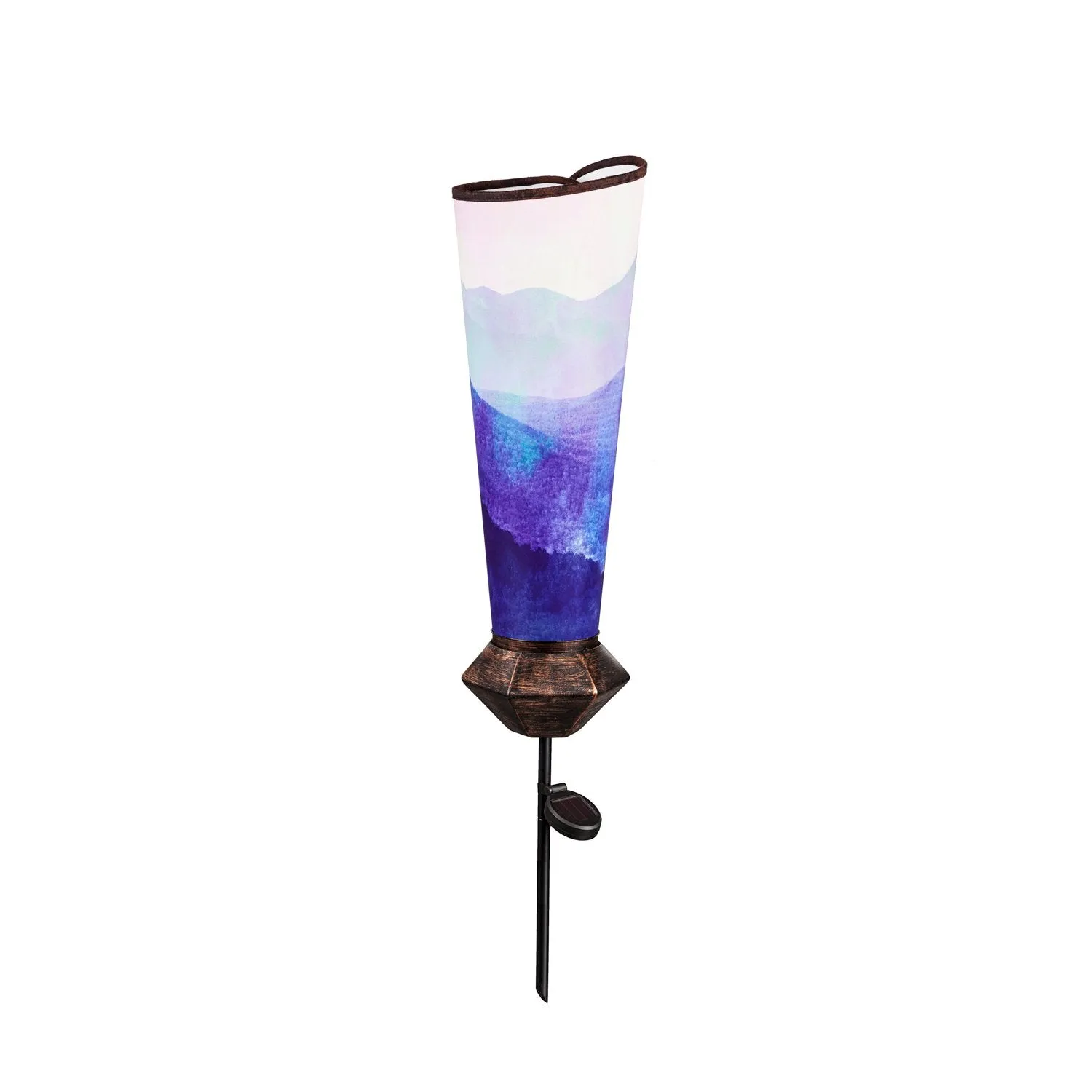 Solar Luminary Garden Stake, Mountain Skyline,2sp7134