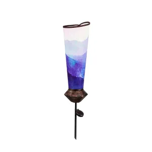Solar Luminary Garden Stake, Mountain Skyline,2sp7134