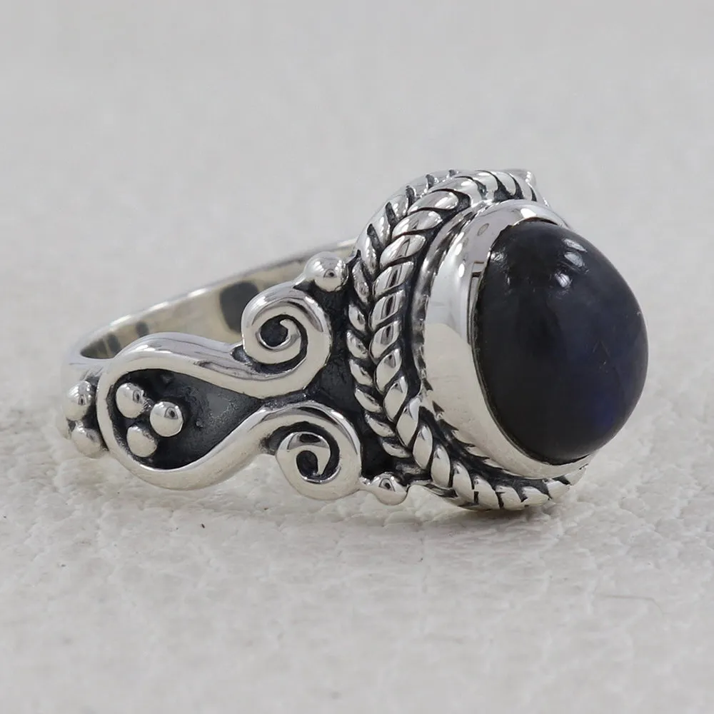 Spectrolite  Silver Rings