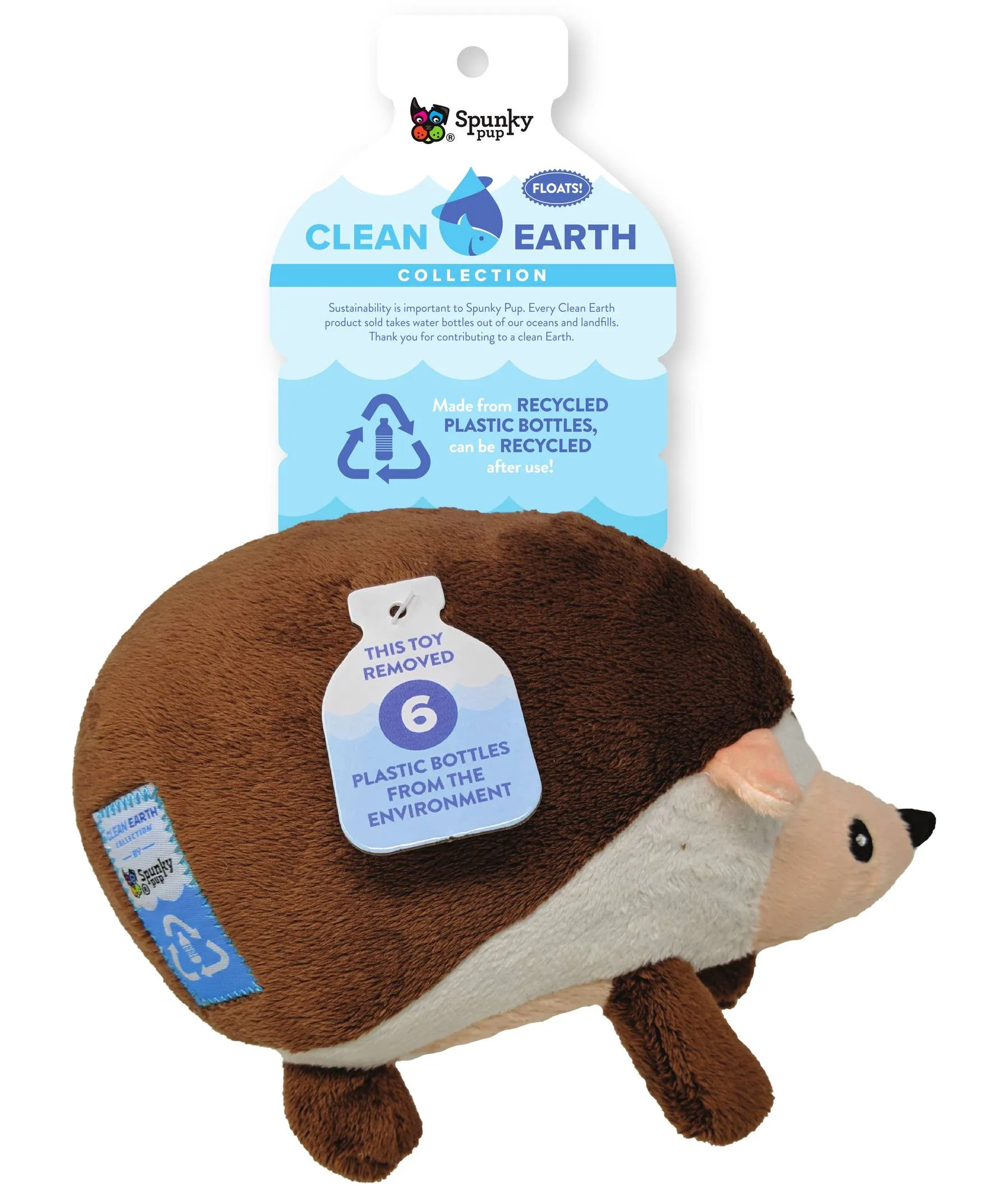Spunky Pup - Clean Earth Recycled Plush Toys - 100% Sustainable: Small / Pelican