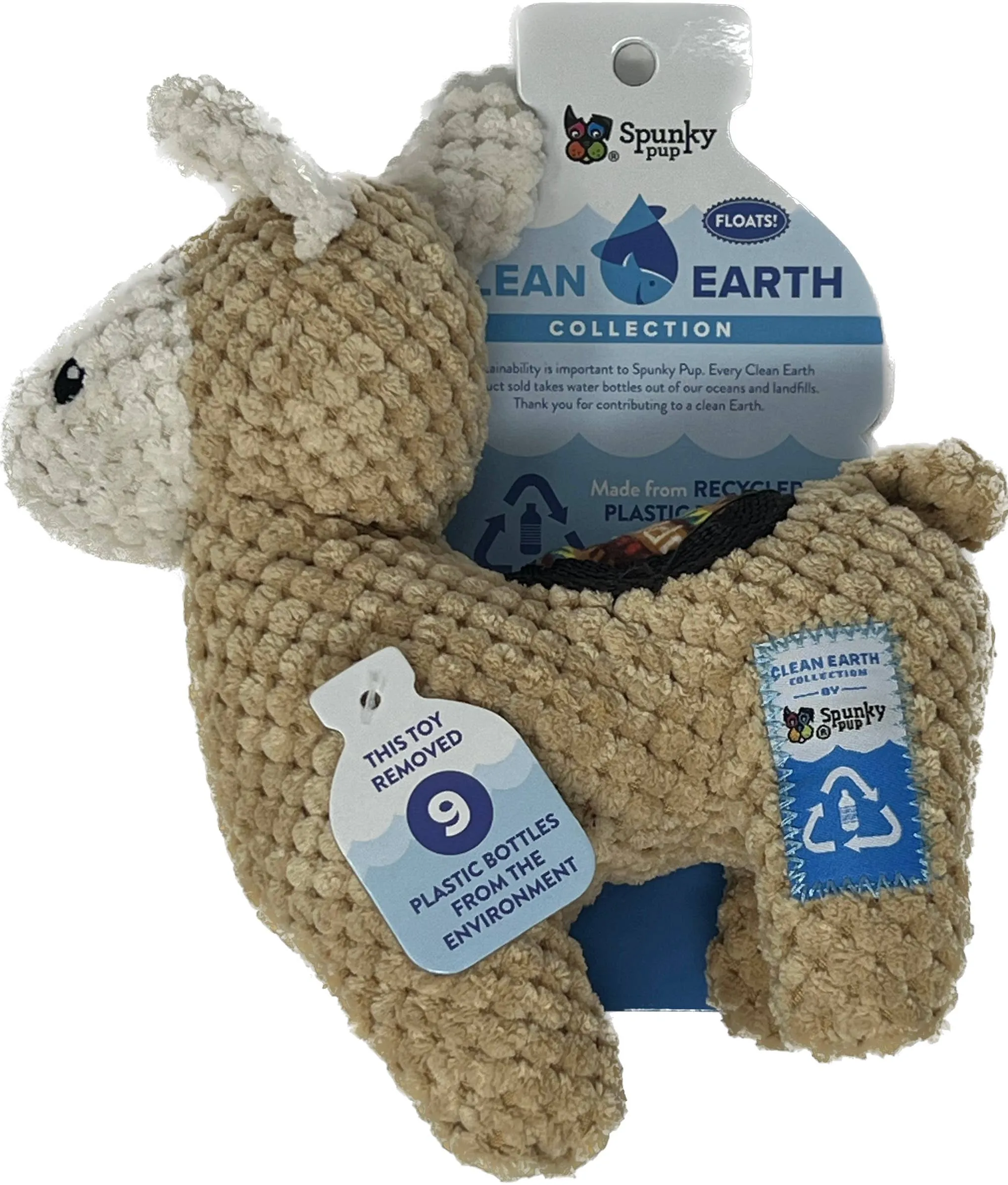 Spunky Pup - Clean Earth Recycled Plush Toys - 100% Sustainable: Small / Pelican
