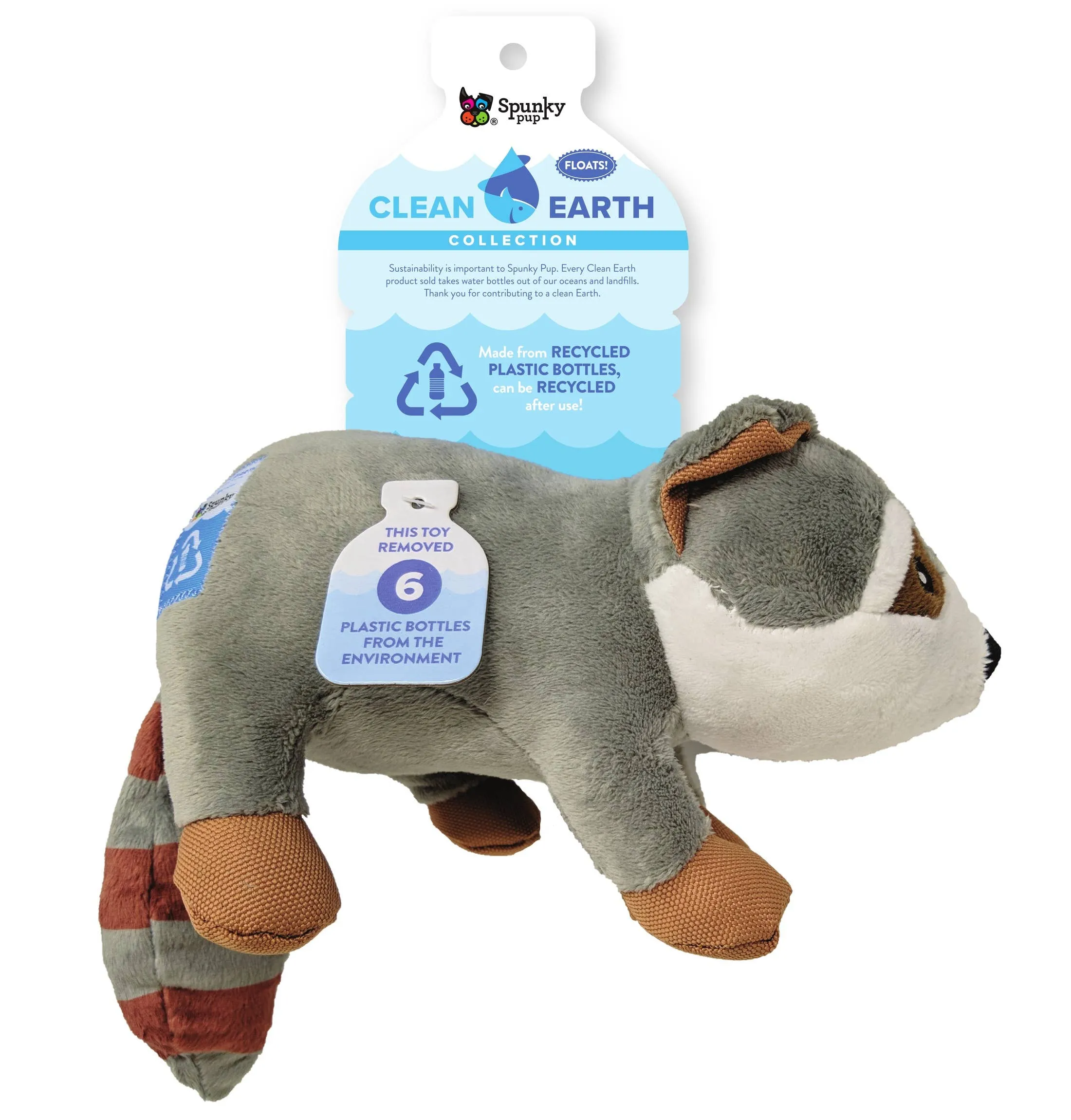 Spunky Pup - Clean Earth Recycled Plush Toys - 100% Sustainable: Small / Pelican