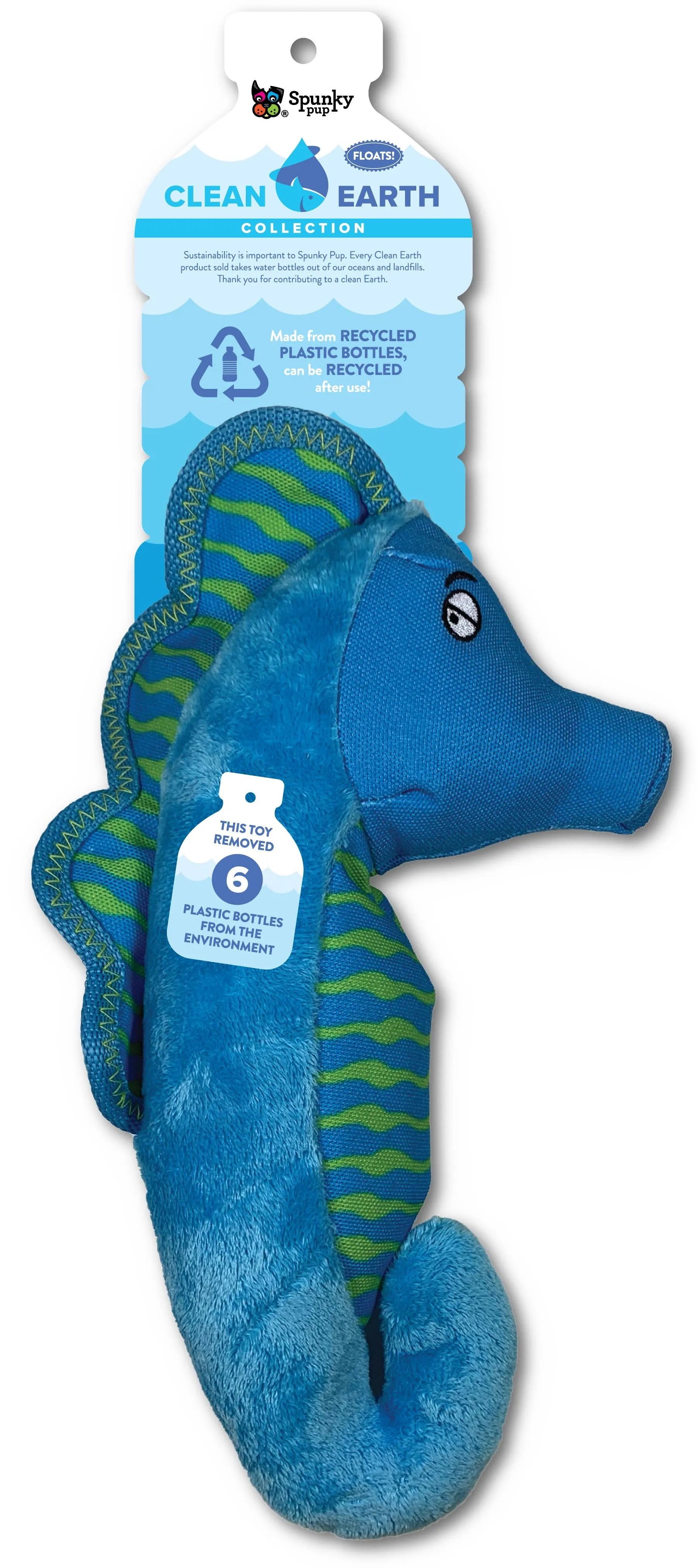 Spunky Pup - Clean Earth Recycled Plush Toys - 100% Sustainable: Small / Pelican
