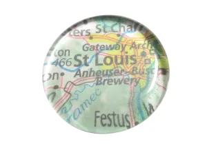 St Louis Missouri Map Pendant Magnet