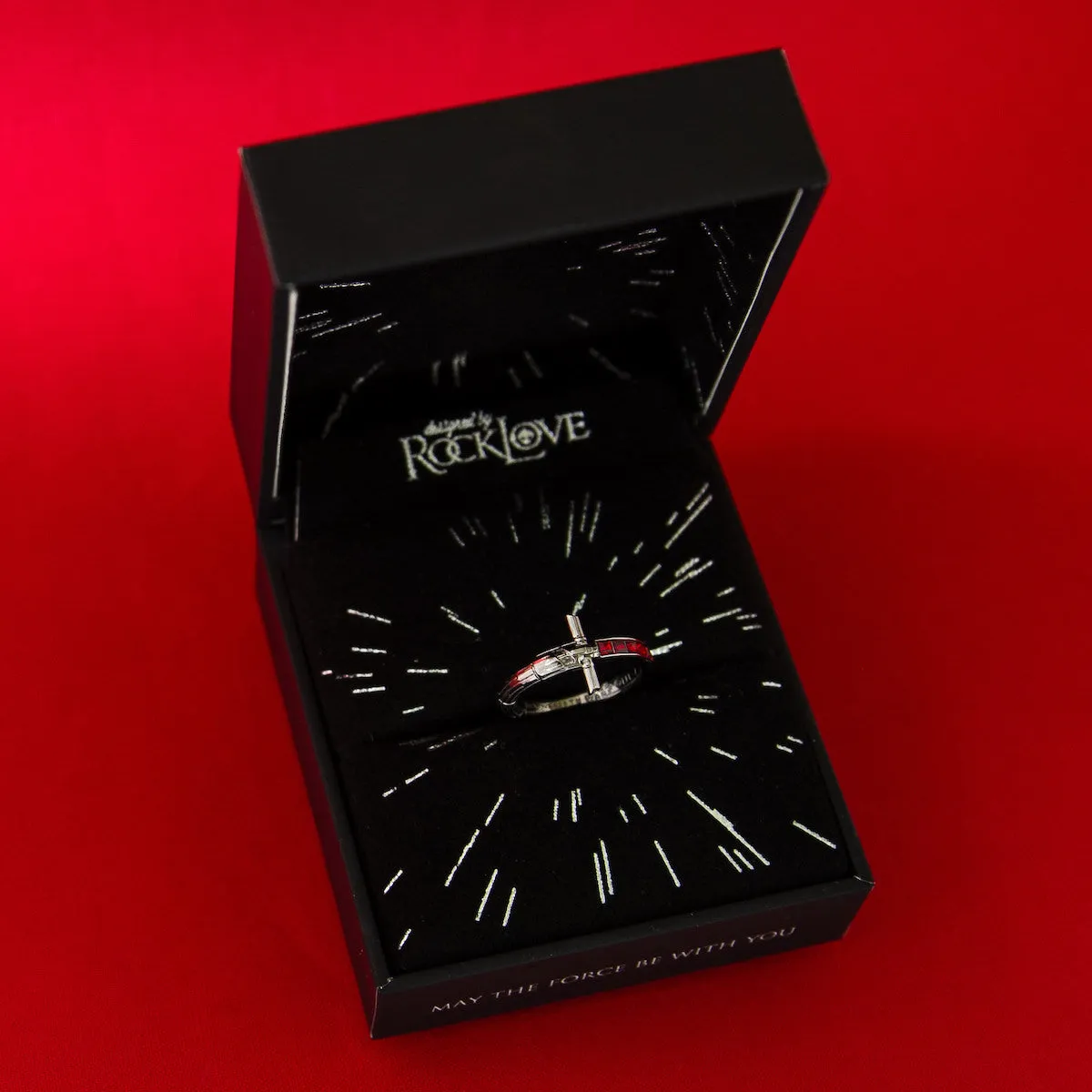 Star Wars X RockLove Kylo Ren Crystal Lightsaber Ring