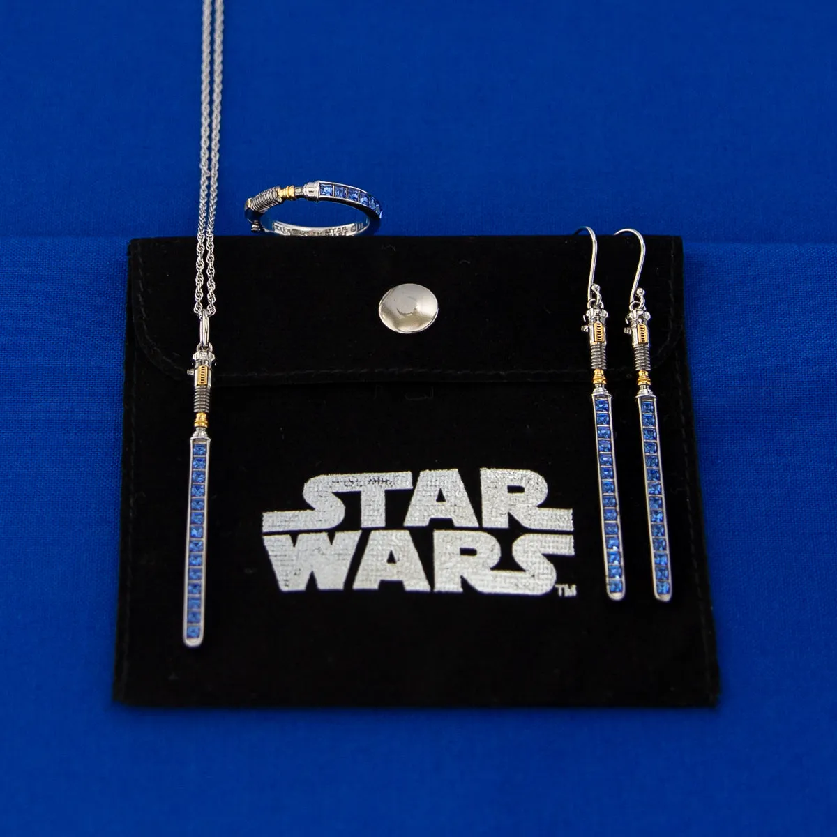 Star Wars X RockLove Obi-Wan Kenobi Crystal Lightsaber Ring