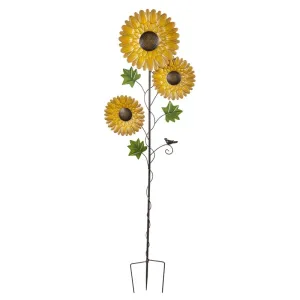 Sunflower Garden Metal Stake,55288