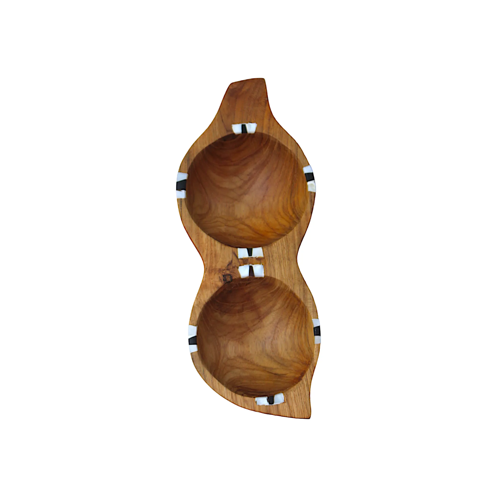 Teak Condiment Serving Bowl