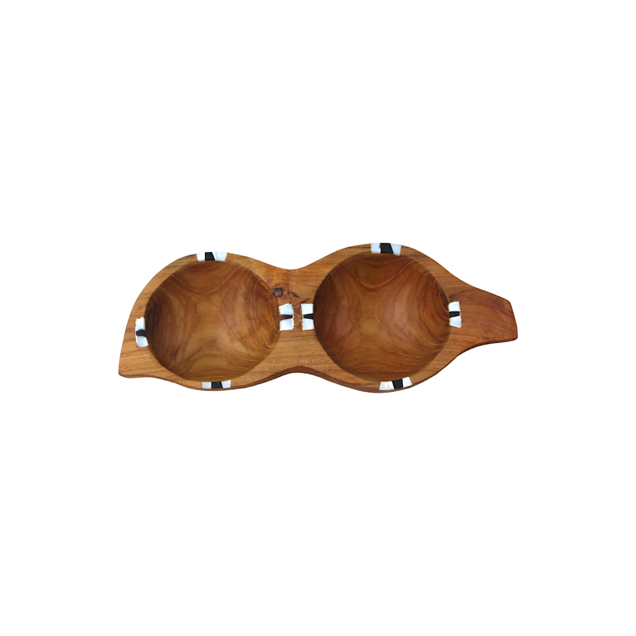 Teak Condiment Serving Bowl