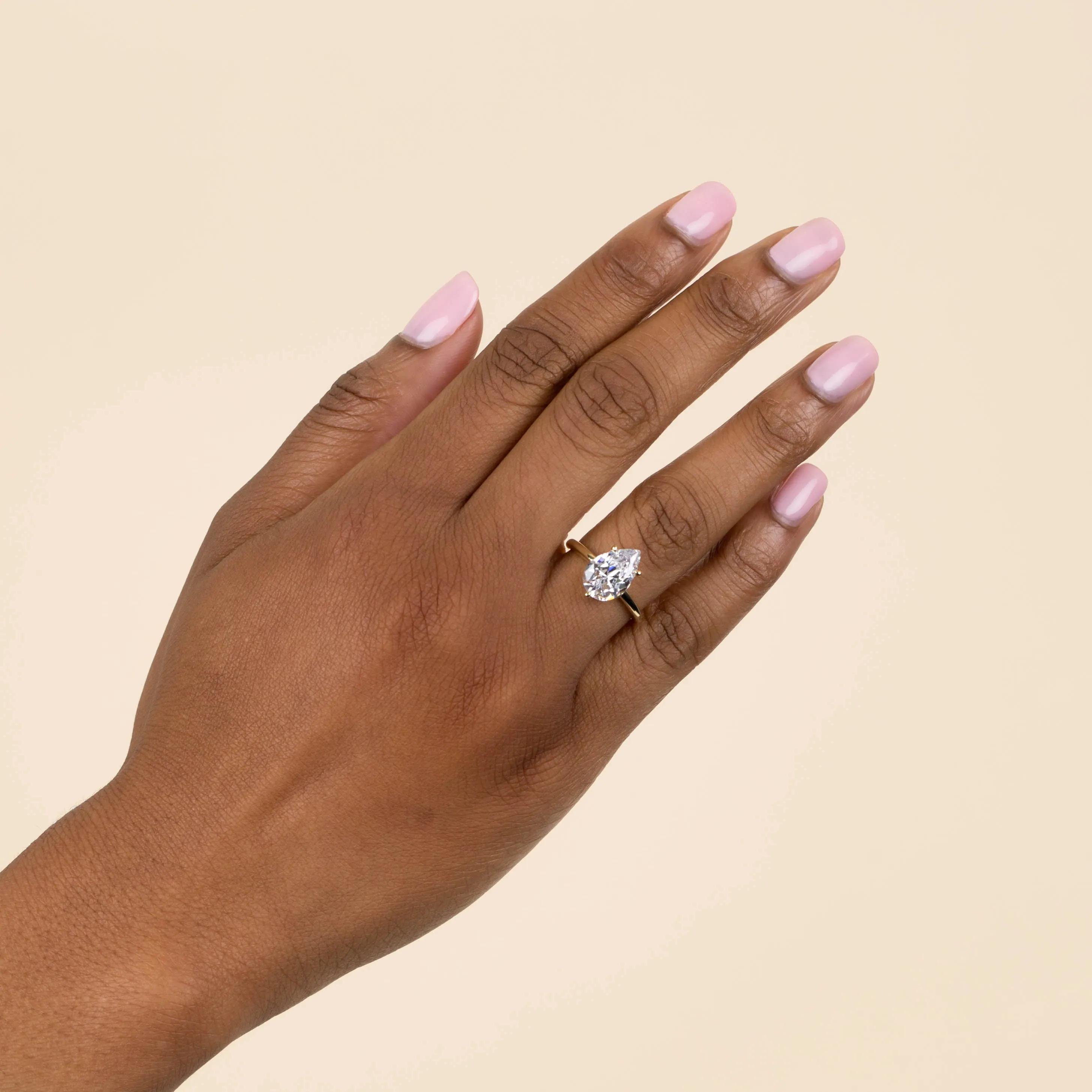 Teardrop Stone Ring