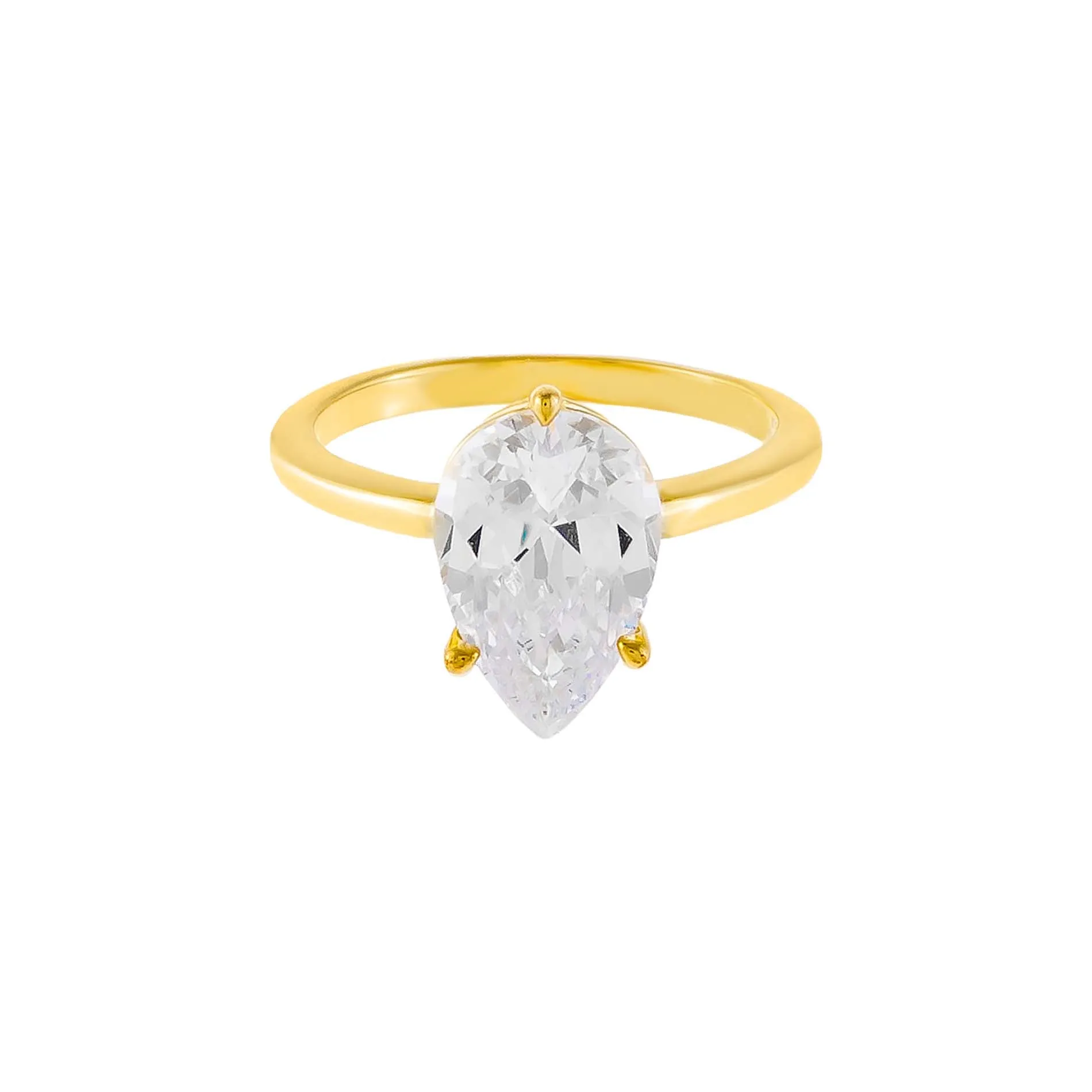 Teardrop Stone Ring