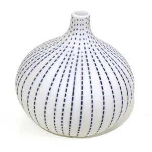 Thai Vase, Congo Tiny Blue Stipple
