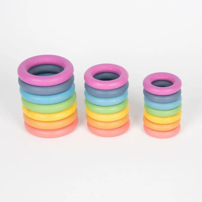 TickiT Rainbow Wooden Rings